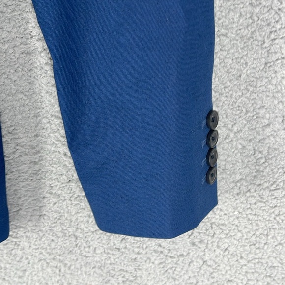 Everlane Performance Chino blazer navy blue with black spots two button men’s 38 - Picture 4 of 12